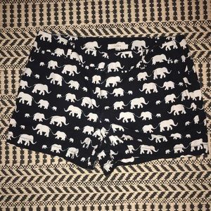 LOFT RIVIERA NAVY ELEPHANT SHORTS